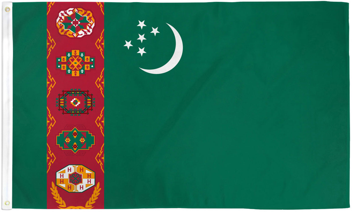 Turkmenistan Flags