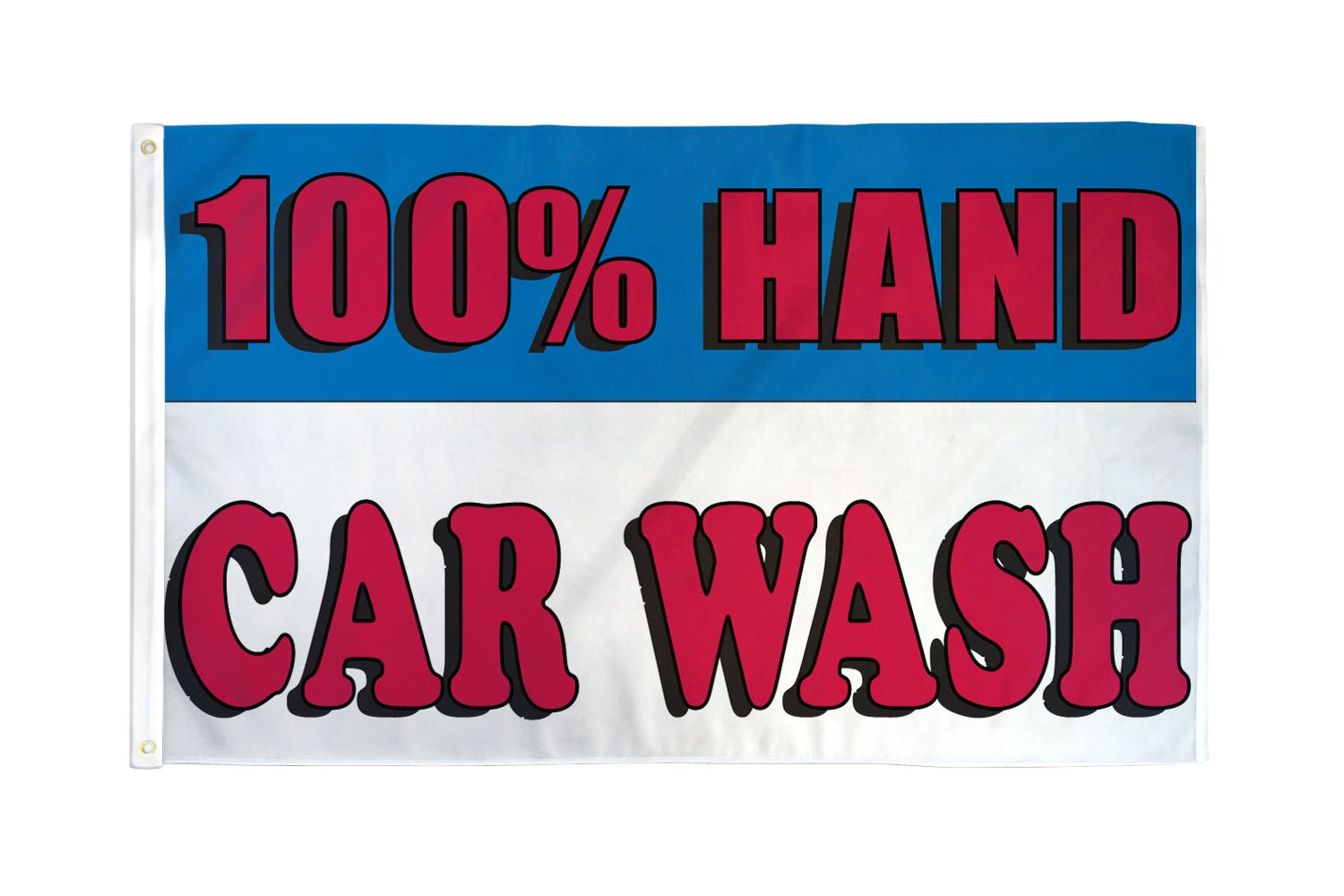 100% Hand Car Wash Flag 3x5ft Poly - Flags Importer