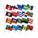 (12x18in) Set of 20 Caribbean Stick Flags - Flags Importer