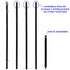 13ft Aluminum (Black) Outdoor Pole with Ground Spike - Flags Importer