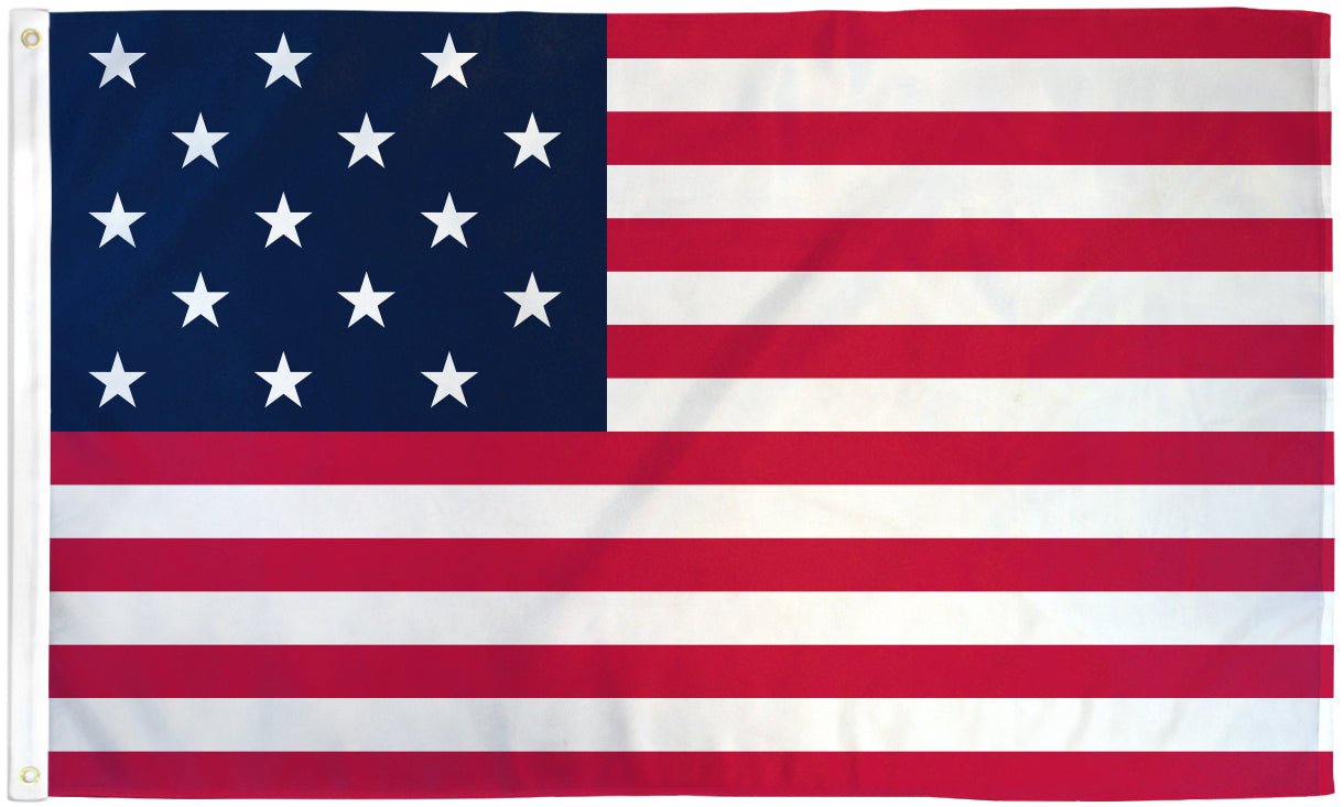 15 Star Spangled Banner Flag 3x5ft Poly - Flags Importer