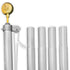 16ft Aluminum Pole (Ball) - Flags Importer