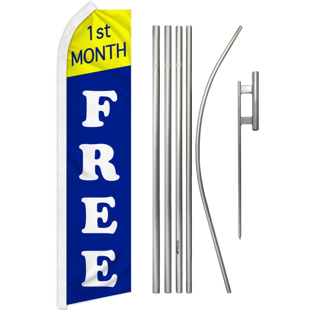 1st Month Free Super Flag & Pole Kit - Flags Importer