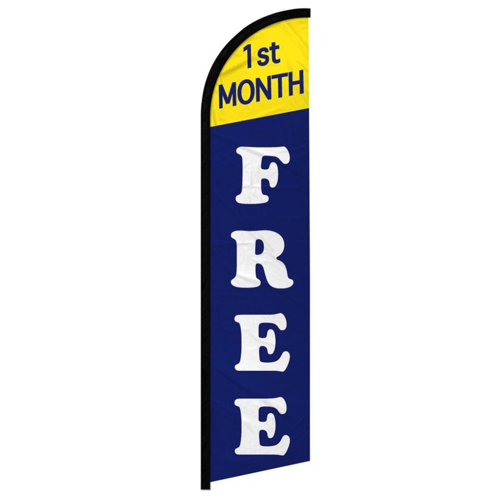 1st Month Free Windless Banner Flag - Flags Importer