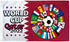 2022 World Cup (Circle) Flag 3x5ft Poly - Flags Importer