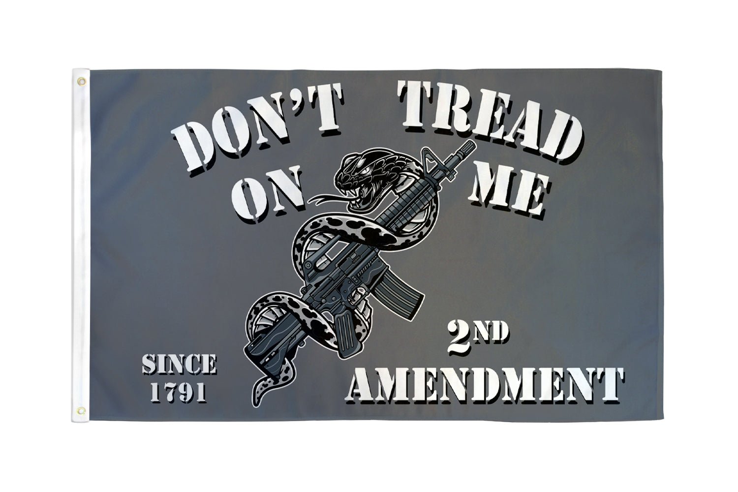 2nd Amendment (Gadsden) Flag 3x5ft Poly - Flags Importer