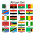 (2x3ft) Set of 20 African Flags - Flags Importer