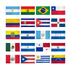 (2x3ft) Set of 20 Latin American Flags - Flags Importer