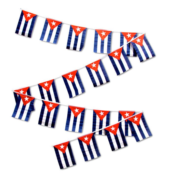 30ft String Flag Set of 20 Cuba Flags - Flags Importer