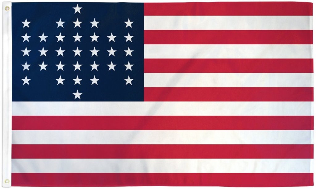 33 Stars Flag 3x5ft Poly - Flags Importer