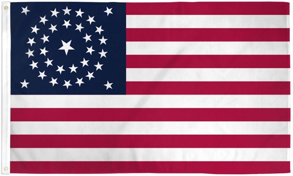 34 Stars Flag 3x5ft Poly - Flags Importer