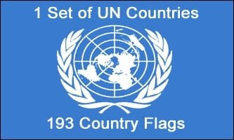 (3x5ft) Set of 193 UN Country Flags - Flags Importer