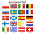 (3x5ft) Set of 20 European Flags - Flags Importer