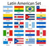 (3x5ft) Set of 20 Latin American Flags - Flags Importer