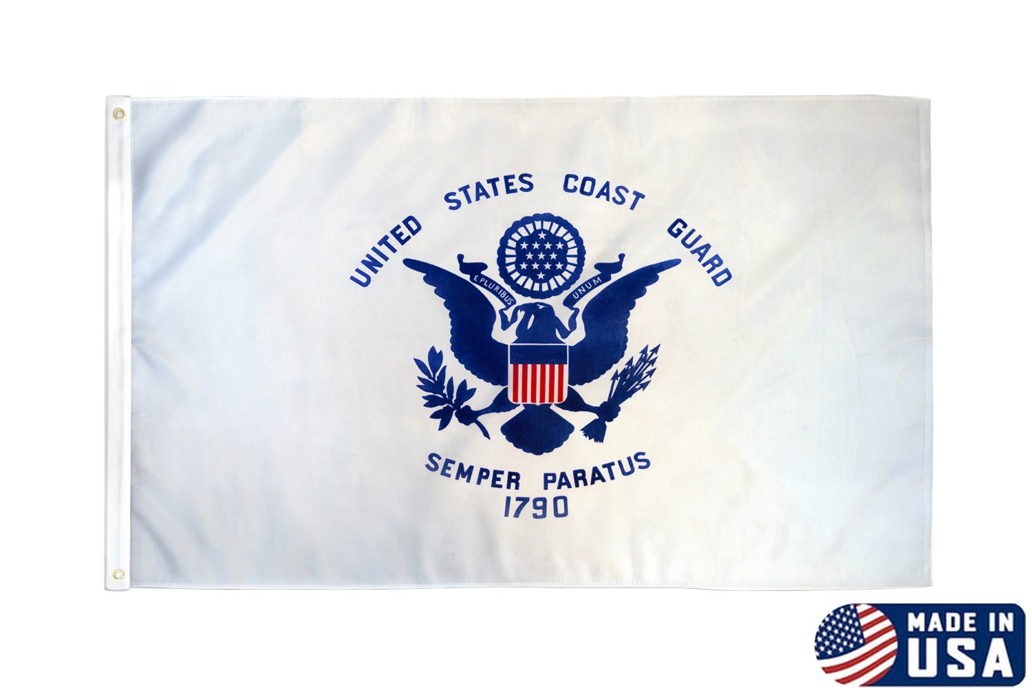 3x5ft U.S. Coast Guard - American Made Nylon Flag (Valley Forge) - Flags Importer