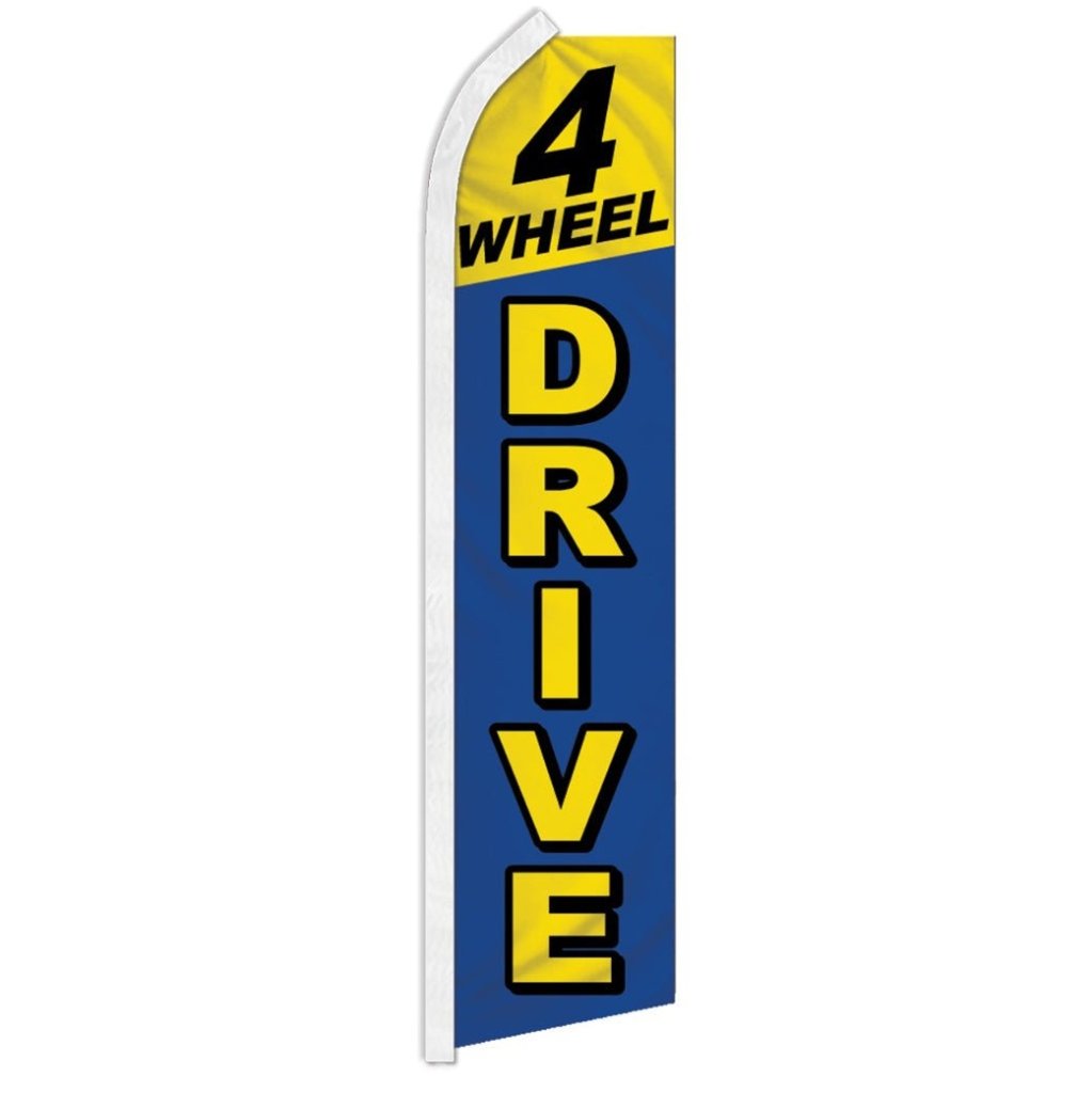 4 Wheel Drive (Blue & Yellow) Super Flag - Flags Importer