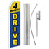 4 Wheel Drive (Blue & Yellow) Super Flag & Pole Kit - Flags Importer