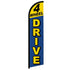 4 Wheel Drive (Blue & Yellow) Windless Banner Flag - Flags Importer