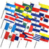 (4x6in) Set of 20 Latin American Stick Flags - Flags Importer