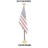 8ft Black Aluminum Flag Pole (Eagle Top)