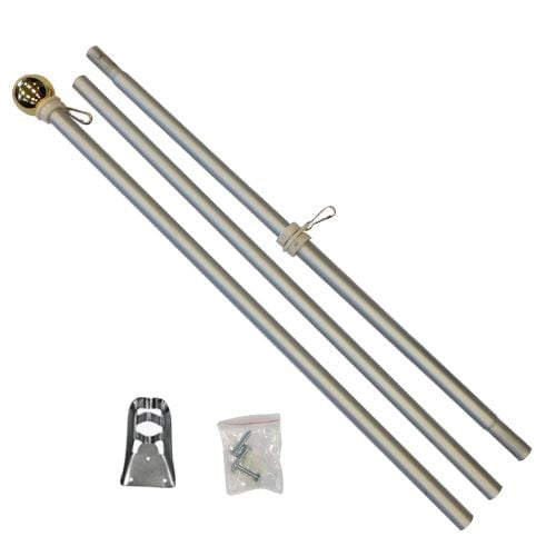 6ft Aluminum Flag Pole (Ball Top) - Flags Importer