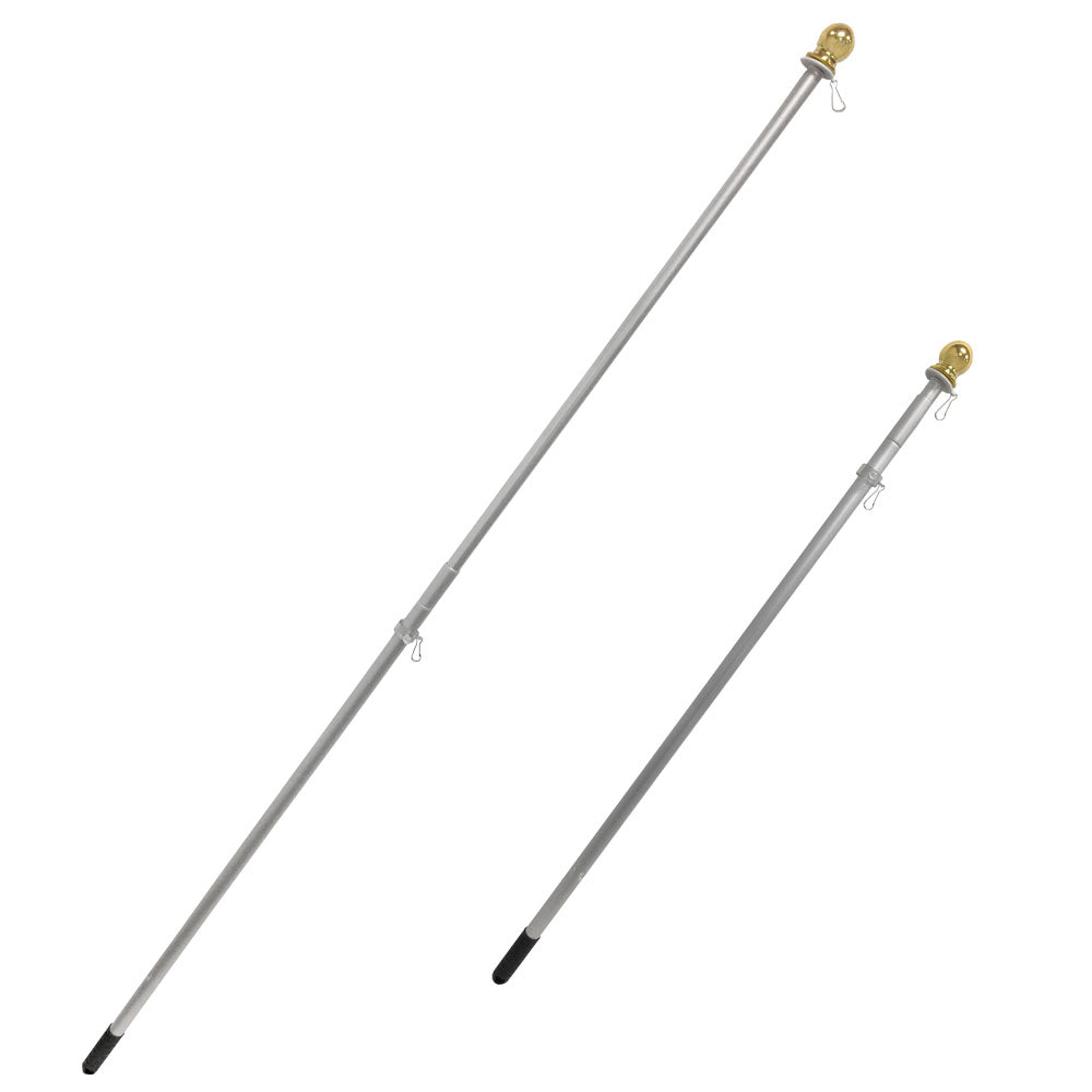 6ft Aluminum Hand - Held Flag Pole - Flags Importer