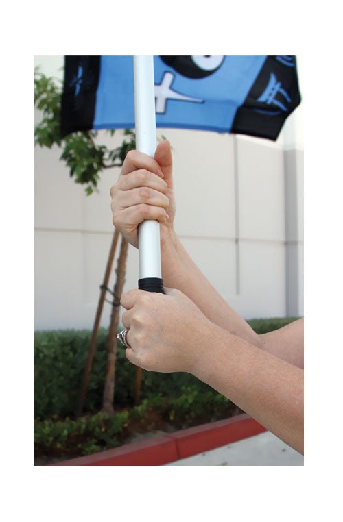 6ft Aluminum Hand - Held Flag Pole - Flags Importer