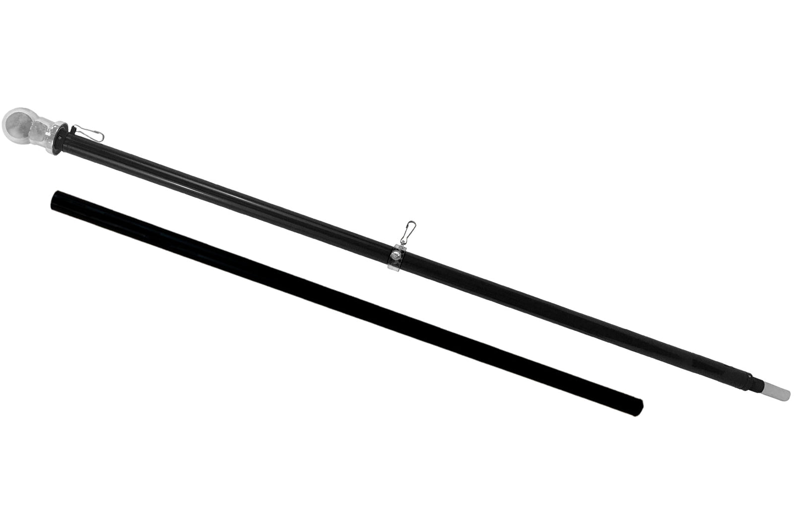 6ft Spinning Stabilizer Flag Pole (Black) - Flags Importer