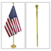 8ft Gold Aluminum Flag Pole (Ball Top) - Flags Importer