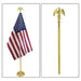 8ft Gold Aluminum Flag Pole (Eagle Top) - Flags Importer