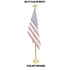 8ft Gold Flag Pole and Gold Base Kit (Eagle Top) - Flags Importer