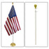 8ft White Aluminum Flag Pole (Ball Top) - Flags Importer