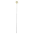 8ft White Aluminum Flag Pole (Eagle Top) - Flags Importer