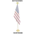 8ft White Aluminum Flag Pole (Eagle Top) - Flags Importer