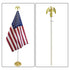 8ft White Aluminum Flag Pole (Eagle Top) - Flags Importer