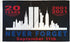 9/11 Never Forget (20 Years) Flag 3x5ft Poly - Flags Importer