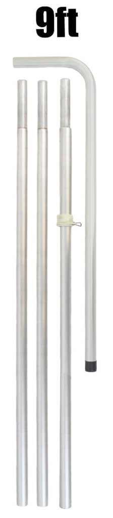 9ft Aluminum Rectangle (Mega) Flag Pole - Flags Importer