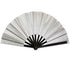 Glitter Silver X-Large Hand Fan