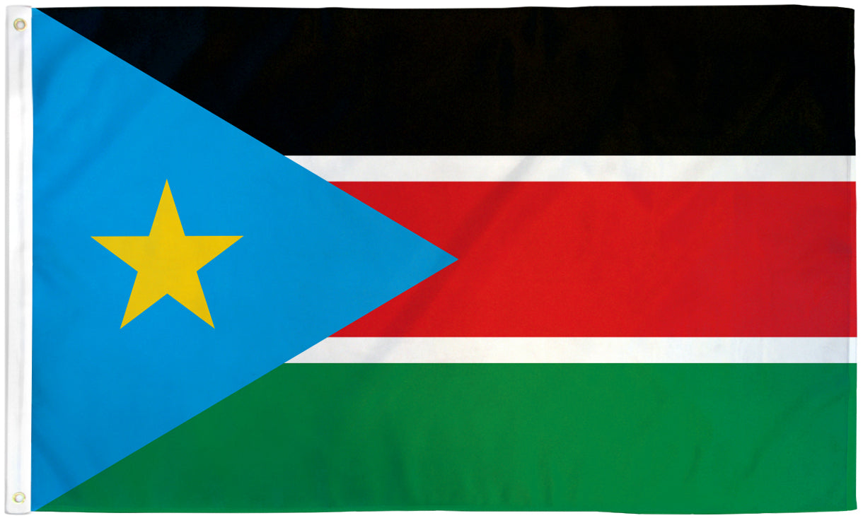 South Sudan (Light Blue) Flag 3x5ft Poly