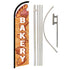 Bakery (White) Windless Banner Flag & Pole Kit