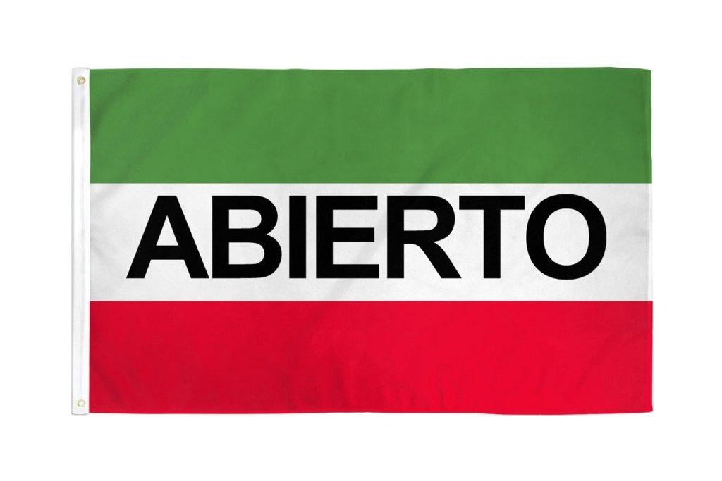 Abierto Flag 3x5ft Poly - Flags Importer