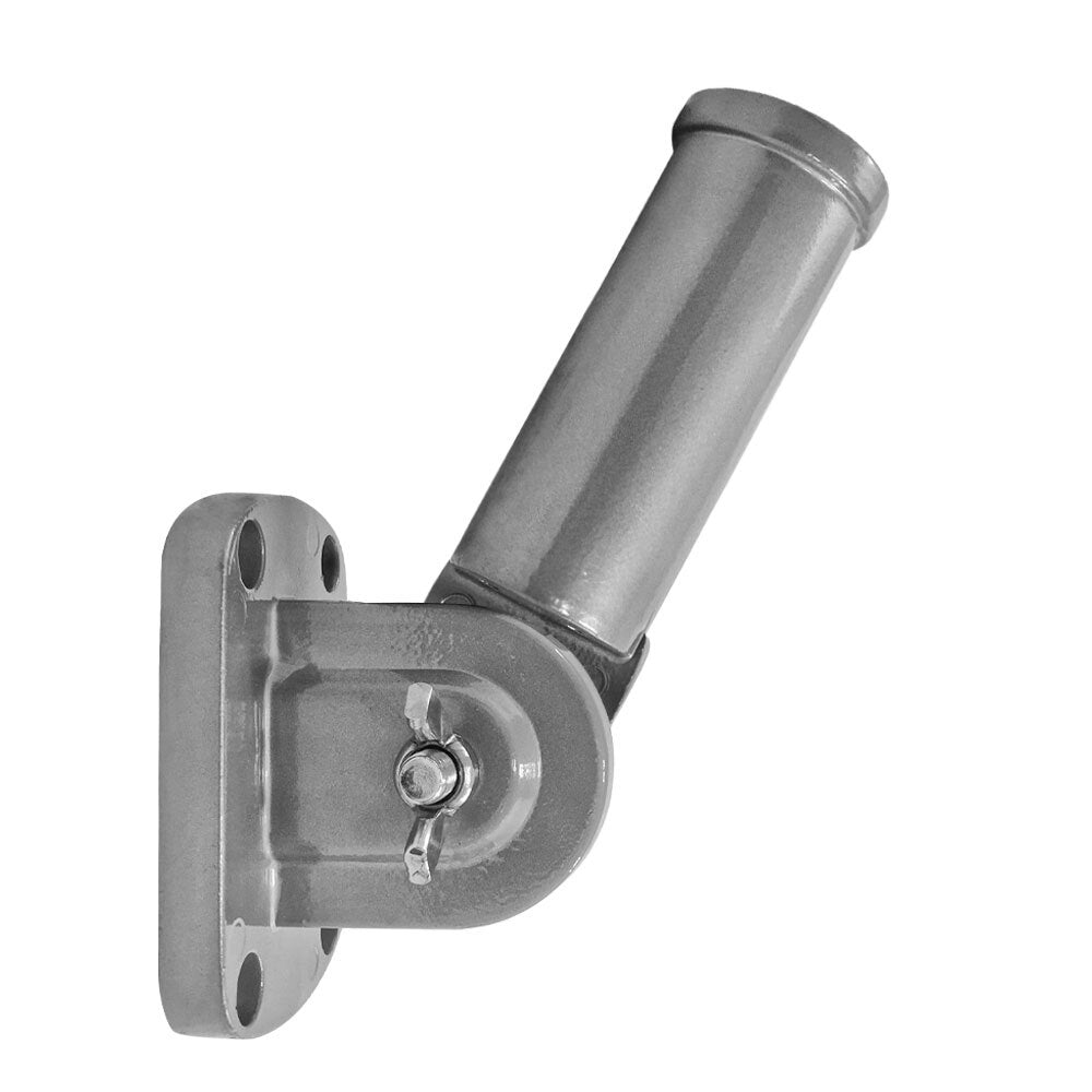 Adjustable Aluminum Bracket for Flag Pole (Silver) - Flags Importer