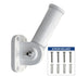 Adjustable Aluminum Bracket for Flag Pole (White) - Flags Importer