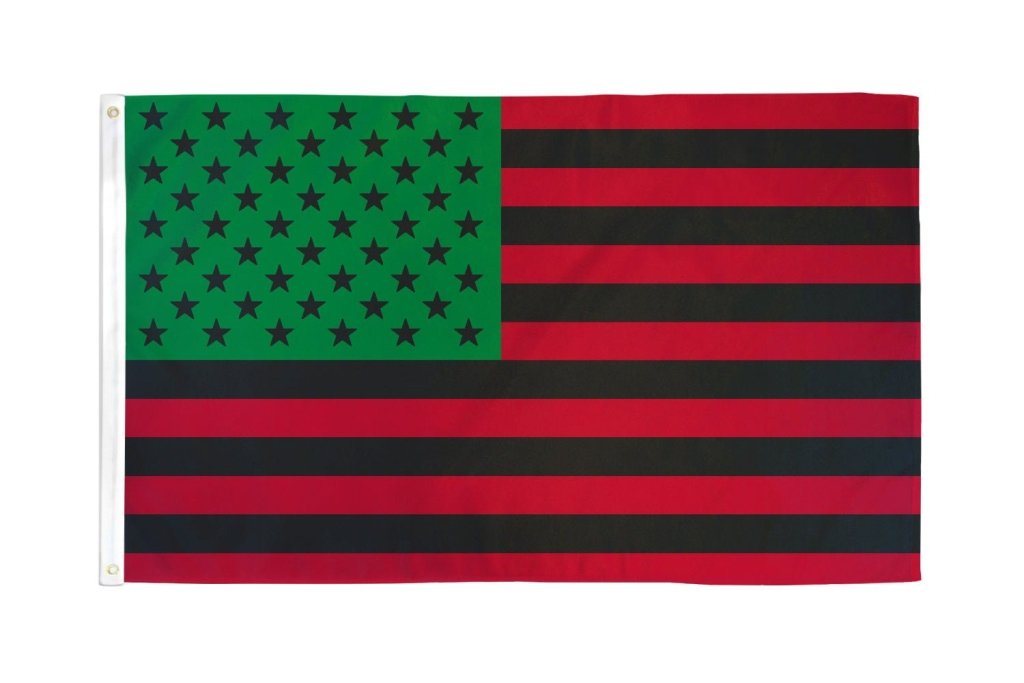 Afro American (USA) Flag 3x5ft Poly - Flags Importer