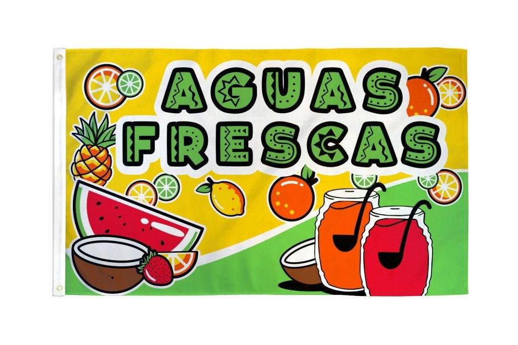 Aguas Frescas Flag 3x5ft Poly - Flags Importer