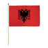 Albania 12x18in Stick Flag - Flags Importer