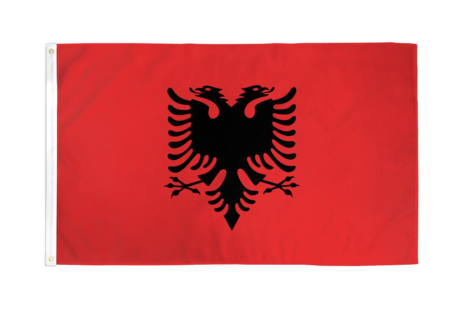 Albania Flag 3x5ft Poly - Flags Importer