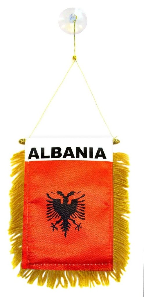 Albania Mini Banner - Flags Importer