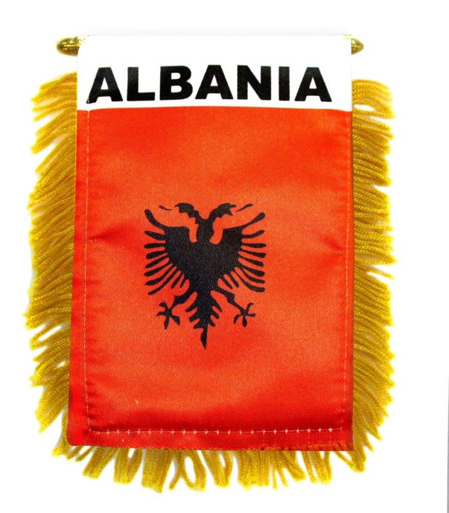 Albania Mini Banner - Flags Importer