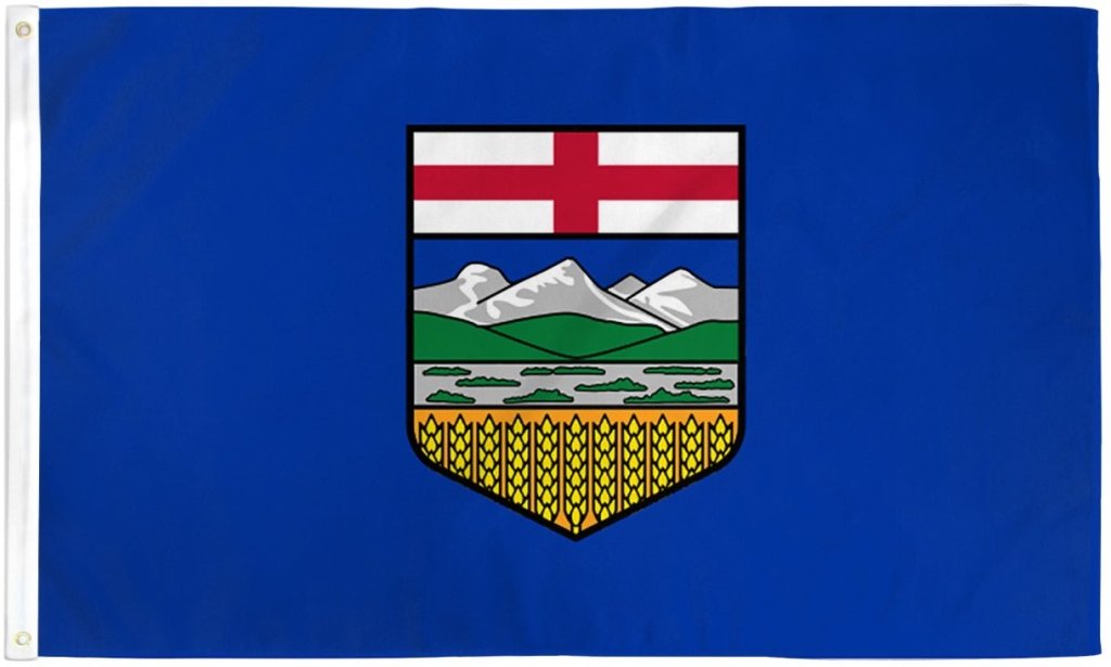 Alberta Flag 3x5ft Poly - Flags Importer